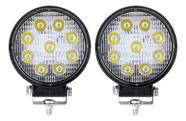 Kit 2 Farol Milha Auxiliar 9 Led Agrícola Offroad 27w Chimex