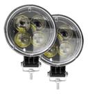 Kit 2 Farol Milha Auxiliar Bola Agrícola Off Road 12w 6500k Kit 2 Farol Milha Auxiliar Bola Agrícola Off Road 12w 6500k