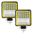 Kit 2 Farol Milha Auxiliar Com Pisca Agrícola Off Road 126w