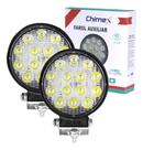 Kit 2 Farol Milha Auxiliar Led Bola Agrícola Offroad 48w