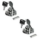 Kit 2 Fechadura Para Móveis Gavetas Tambor 31mm C/ 2 Chaves