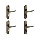 Kit 2 Fechaduras Interna e 2 WC EspelhoConcept Pado Bronze