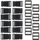 Kit 2 Fechos Engate Rápido 20mm Com 4 Reguladores Artesanato