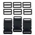 Kit 2 Fechos Engate Rápido 25mm Com 4 Reguladores Artesanato
