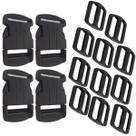 Kit 2 Fechos Engate Rápido 40mm Com 4 Reguladores Camping Kit 2 Fechos Engate Rápido 40mm Com 4 Reguladores Camping