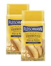 Kit 2 Fermento Biológico Seco Fleischmann Massa Salgada 500g