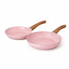 Kit 2 Figrideiras 22/26cm Sahara Cerâmica Antiaderente Rosa