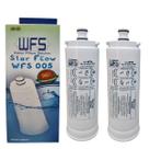 Kit 2 Filtro Refil compatível Purificador Masterfrio Rótulo Branco Bico Fino 19,5mm