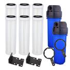 Kit 2 Filtros Caixa D'água Cavalete 6 Refis Polipropileno 5m Kit 2 Filtros Caixa D'água Cavalete 6 Refis Polipropileno 5m