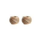 Kit 2 Fio cordão barbante rami 2mm rolo sisal juta aprox 90 mts