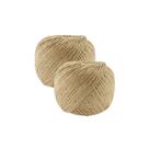 Kit 2 Fio cordão barbante rami natural sisal rolo 2mm aprox 180mts
