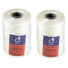 Kit 2 Fio Encala Torcido Branco Rolo 200gr Várias Bitolas Para Pesca Profissional Rede Tralha Tarrafa