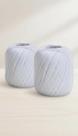 Kit 2 Fios de Algodão para Artesanato 100g Branco
