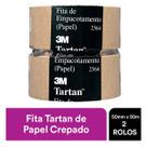 Kit 2 Fita de Empacotamento 3M Tartan 2564 50MM X 50M