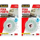 Kit 2 Fita Dupla Face 3M Fixa Forte Banheiro 24Mm X 1,5M Áreas Úmida Branco Kit 2 Fita Dupla Face 3M Fixa Forte Banheiro 24Mm X 1,5M Áreas Úmida Branco