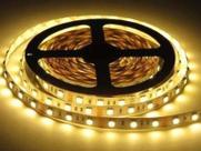 Kit 2 Fita Led 5050 Branco Quente 3000k Luz Amarela Bivolt Com Fonte kit 2