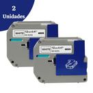 Kit 2 Fitas Compatíveis P/ Rotuladora Brother M231 M-K231 Pt 70 80 90 12mm