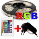Kit 2 Fitas Led 5050 Ultra Rgb A Prova D'água Com Controle Remoto