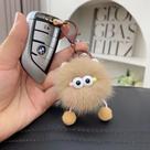 KIT 2 Flanela Dos Desenhos Animados Bola De Carvão Chaveiro Para Mulheres Elfo Pingente Bonito Bonec