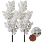 Kit 2 Flor Cerejeira Japonesa Arranjo Artificial Sem Vaso