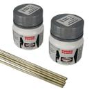 Kit 2 Fluxo de Solda Pasta Prata + 5 Varetas de Solda