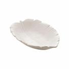 Kit 2 Folhas Decorativas de Cerâmica Banana Leaf Branca - Lyor - 23cm Kit 2 Folhas Decorativas de Cerâmica Banana Leaf Branca - Lyor - 23cm