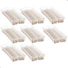 Kit 2 Forma de Gelo Com Fundo Silicone Flexível Plástico 16 Cubos Cinza Sanremo