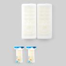 Kit 2 Forma de Gelo com Tampa Pratico 16 Cubos Branca