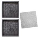 Kit 2 Forma Molde Paver 25x25x6 Desenhado Ranhurado Trabalhada Quadrada Globo