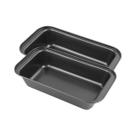 kit 2 Forma Retangular Antiaderente Teflon 28x15x5cm Bolo Torta Lasanha Pães Cuca Doce Forno Cozinha