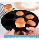 Kit 2 Forma Silicone Muffin/bolo Moldes Cupcake Air Fryer