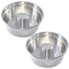 Kit 2 Formas Bolo Pudim Padaria N 16 e N 18 Com Cone Em Aluminio