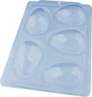 Kit 2 Formas especial p/ ovo de pascoa liso 100g 3 partes c/ silicone bwb 3615 sp 48