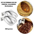 Kit 2 Formas para Ovo de pascoa G 19x12x6 Caparroz