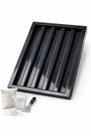 Kit 2 Formas Placa Decorativa Gesso Ripado 53x32cm Molde Profissional