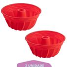 Kit 2 Formas Redonda de Silicone Sortida Espiral Sobremesa