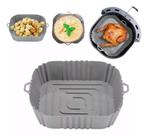 Kit 2 Formas Silicone Air Fryer Reutilizável Antiaderente