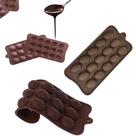 Kit 2 Formas Silicone Ovo De Páscoa Chocolate Pequena Mini Antiaderente