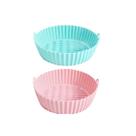 Kit 2 Forro P/ Air Fryer Forma de Silicone Reutilizável 22cm