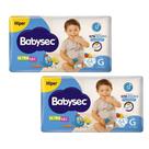 Kit 2 Fralda Descartável Babysec Ultrasec Galinha Pintadinha G 64 Unidades