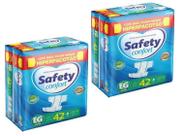 KIT 2 FRALDA GERIATRICA SAFETY CONFORT EG 42 = 84 un KIT 2 FRALDA GERIATRICA SAFETY CONFORT EG 42 = 84 un