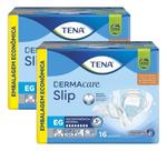 Kit 2 Fralda Geriátrica Tena Dermacare Slip Jumbo 16 Und Kit 2 Fralda Geriátrica Tena Dermacare Slip Jumbo 16 Und