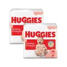 Kit 2 Fralda Huggies Máxima Proteção Tamanho P Mega 48 Unidades Descartáveis Kit 2 Fralda Huggies Máxima Proteção Tamanho P Mega 48 Unidades Descartáveis