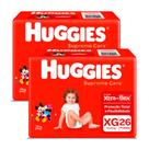 Kit 2 Fralda Huggies Supreme Care Tamanho XG Mega 26 Unidades Descartáveis