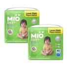 Kit 2 Fralda Mió Baby Tamanho XG Hiper 58 Unidades Descartáveis Kit 2 Fralda Mió Baby Tamanho XG Hiper 58 Unidades Descartáveis