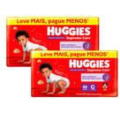 Kit 2 Fralda Roupinha Huggies Supreme Care Tamanho G 88 Unidades Descartáveis