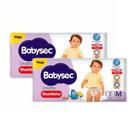 Kit 2 Fraldas Babysec Shortinho Pants Galinha Pintadinha Premium M com 30 unidades