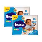 Kit 2 Fraldas Babysec Ultrasec Hiper Galinha Pintadinha XXG com 48 unidades