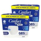 Kit 2 Fraldas Calça Descartável Geriátrica Adulto Confort Master Pants G-EG - Total 64 Un
