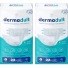KIT 2 Fraldas Descartável Para Adulto Dermadult Incontinência Severa